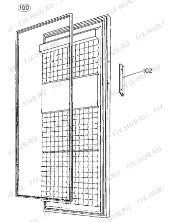 Взрыв-схема холодильника Acec SVMC2304 - Схема узла Freezer door